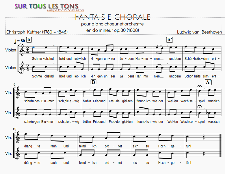 fantaisie chorale